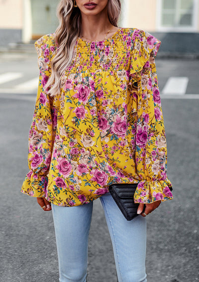 Women Printed Long-sleeved Shirt