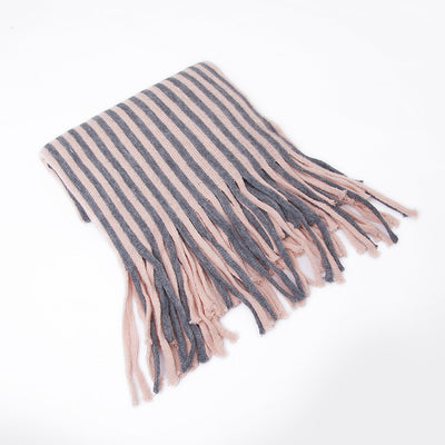 Wool Warm Scarf Pinstripe Scarf