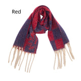 Thickened Coarse Beard Jacquard Plaid Scarf