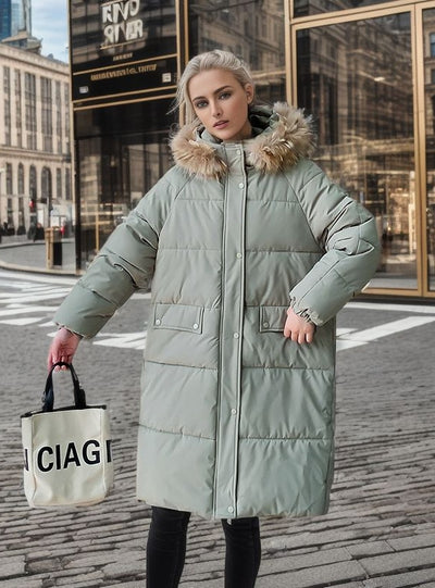 Thickened Medium and Long Cotton-padded Coat