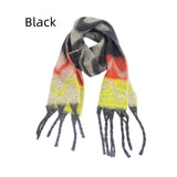 Thick Wavy Jacquard Coarse Fringed Scarf