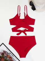 Cross Straps Beach Slim Bikini