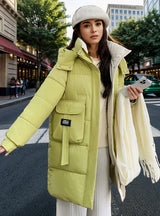 Loose Long Over-the-knee Cotton-padded Jacket Coat