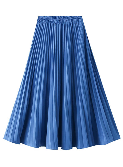 Skinny Pleated Elastic Waist Skirt