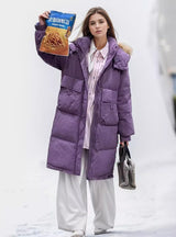 Long Hooded Large Pocket Loose Padded Coat