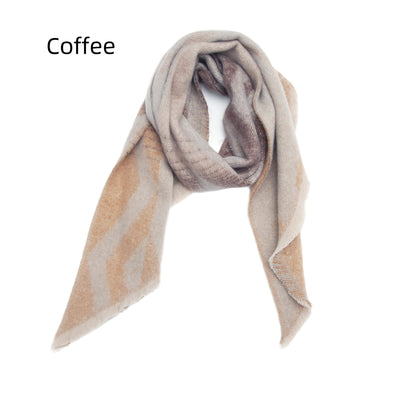 Thickened Heometric Bevel Scarf