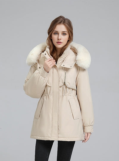 Large Fur Loose Thick Cotton-padded Down Jacket