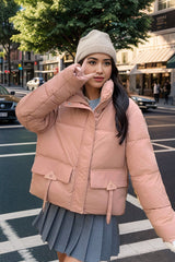 Short Collar Cotton-padded Jacket