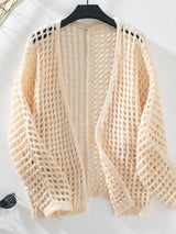 Solid Color Loose Long-sleeved Sweater Coat