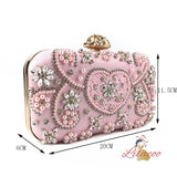 Hand-inlaid Diamond Slung Oblique Dinner Bag