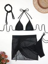 Sexy Mesh Split Bikini Set