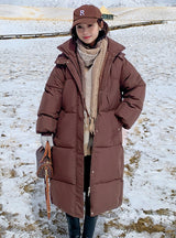 Thick Cotton-padded Long Knee-length Winter Coat