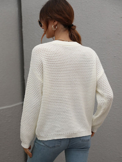 Women Round Neck Loose Sweater