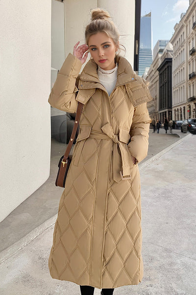 Thick and Loose Long Over-the-knee Cotton-padded Coat