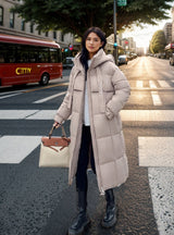 Long Thick Hooded Loose Down Coat