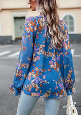 Women Long Sleeve Floral Shirt