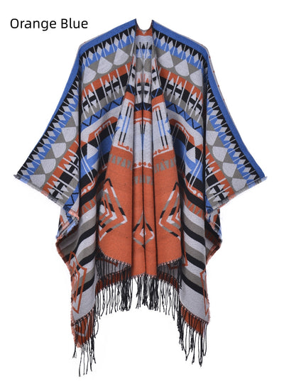 Women Ethnic Wind Shawl Cloak