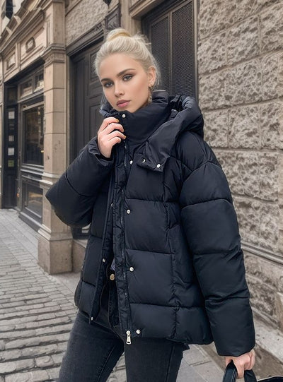 Loose and Thick Short Cotton-padded Jacket Coat