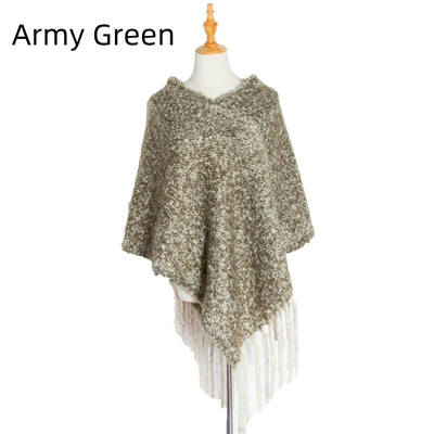 Thick Long Tassels Shawl Cloak