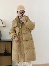 Slim-fit Long Silm Waist Down Jacket