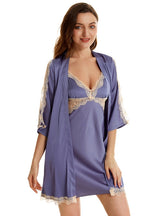 Lace Suspender Nightgown Pajamas Suit