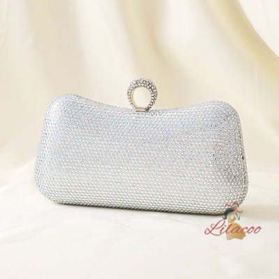 Hot Drilling Dinner Studded Clutch Bag