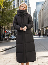 Knee-length Loose Long Cotton-padded Jacket