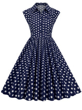 Women Polka Dot Retro Dress