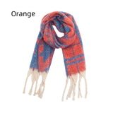 Jacquard Coarse Fringed Houndstooth Scarf Shawl