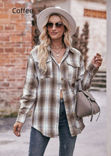 Casual Fashion Loose Plaid Shirt