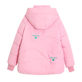 Embroidered Hooded Loose Cotton-padded Jacket Coat