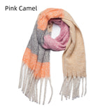 Thick Tassel Color Matching Thick Scarf