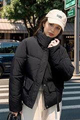 Short Collar Cotton-padded Jacket