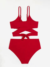 Cross Straps Beach Slim Bikini