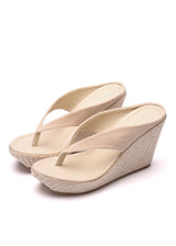 9 cm Bohemian Beach Thick-soled Wedge Slippers