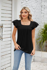 Solid Color Short-sleeved T-shirt