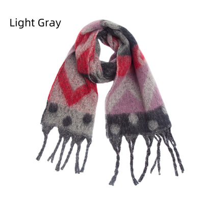 Thickened Love Jacquard Scarf Shawl