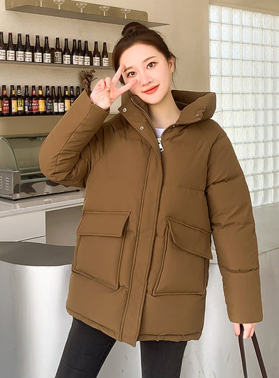 Winter Pocket Cotton-padded Jacket