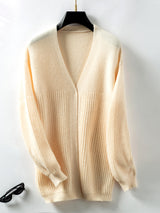 Casual Loose Knit Sweater Cardigan Coat