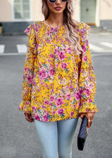 Women Printed Long-sleeved Shirt