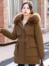 Mid-length Cotton-padded Jacket Coat