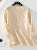 Knitted Pullover Loose Long Sleeve Sweater