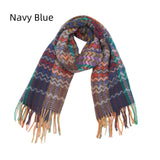 Thickened Wavy Striped National Wind Scarf Shawl