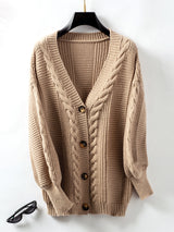 Twisted Vintage Single-breasted Loose Sweater