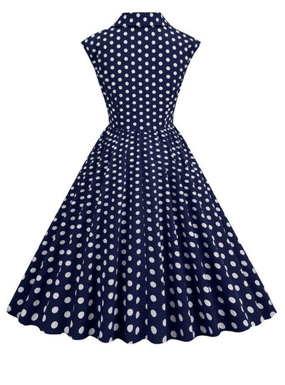 Women Polka Dot Retro Dress