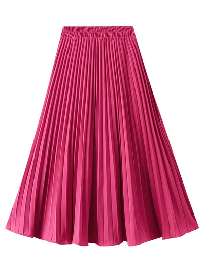 Skinny Pleated Elastic Waist Skirt