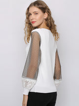 Chiffon Stitching Perspective Shirt