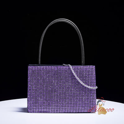 Chain One-shoulder Diamond Handbag