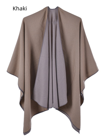 Warm Shawl Double-sided Cashmere Cloak