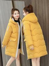 Loose Medium and Long Thick Cotton-padded Jacket